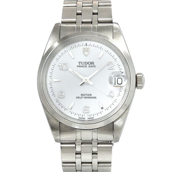 Tudor Prince Date 72000 Automatic White Dial Boys Watch 90252759 - Picture 1 of 7